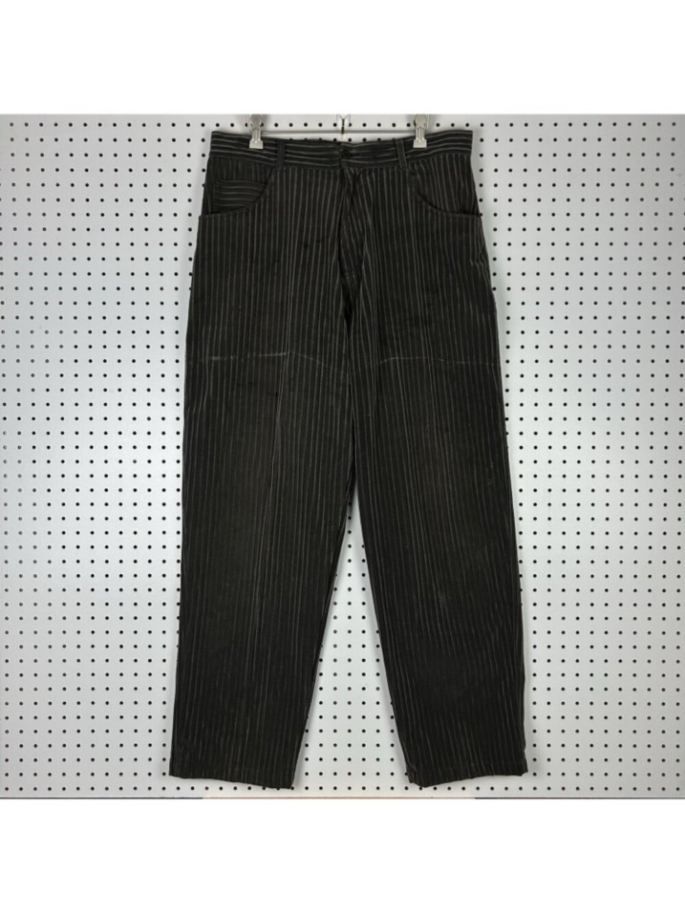 Godbody 2 Piece Men's XL Corduroy Velour Suit Outfit 80s Gray Button Front Baggy - Picture 8 of 11